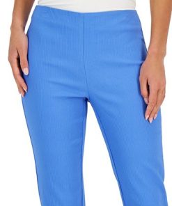 Charter Club Women's Jacquard Pull-On Capris Pants, Created For Macy's 2 Charter Club Women's Jacquard Pull-On Capris Pants, Created For Macy's -CeCe cloth-shop 23481422 fpx