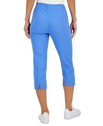 Women's Jacquard Pull-On Capris Pants, Created For Macy's Charter Club Women's Jacquard Pull-On Capris Pants, Created For Macy's -CeCe cloth-shop