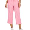 Charter Club Women's Linen Capri Tie-Waist Pants, Created For Macy's