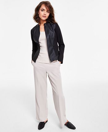Women's Pull-On Wide-Leg Pants, Created For Macy's Alfani Women's Pull-On Wide-Leg Pants, Created For Macy's -CeCe cloth-shop 23489023 fpx 1