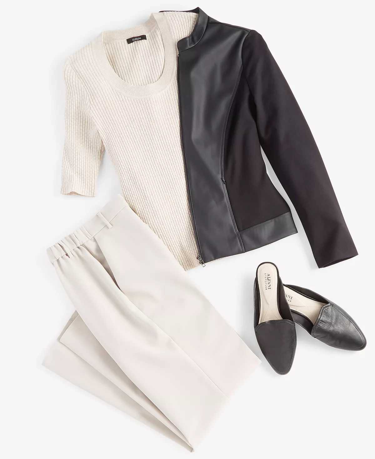 Women's Pull-On Wide-Leg Pants, Created For Macy's Alfani Women's Pull-On Wide-Leg Pants, Created For Macy's -CeCe cloth-shop