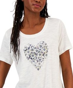 Style & Co Women's Graphic Short-Sleeve T-Shirt, Created For Macy's -CeCe cloth-shop 23504090 fpx