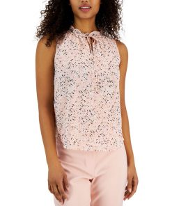 Anne Klein Women's Abstract-Print Sleeveless Tulia Blouse
