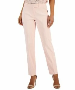 Anne Klein Women's Straight-Leg Asymmetrical-Close Bowie Pants