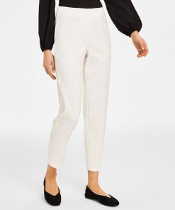 Anne Klein Women's Stretch Slim Hollywood-Waist Ankle Pants