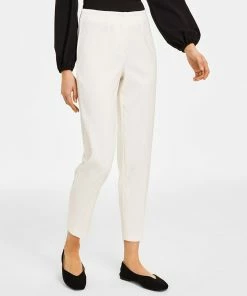 Anne Klein Women's Stretch Slim Hollywood-Waist Ankle Pants