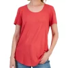 JM Collection Scoop-Neck T-Shirt, Created For Macy's