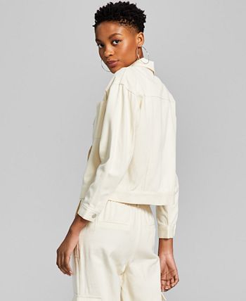 And Now This Women's Drop Shoulder Cargo Jacket 2 And Now This Women's Drop Shoulder Cargo Jacket - Image 2