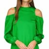 Michael Kors Women's Satin Cold-Shoulder Top