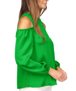 Michael Kors Women's Satin Cold-Shoulder Top -CeCe cloth-shop 23524063 fpx