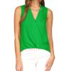 Michael Kors Women's Crepe Chain Faux-Wrap Top