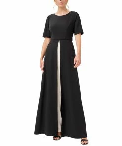 Adrianna Papell Women's Colorblocked Walkthrough Jumpsuit