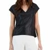 INC International Concepts Women's Snake-Print V-Neck Top, Created For Macy's