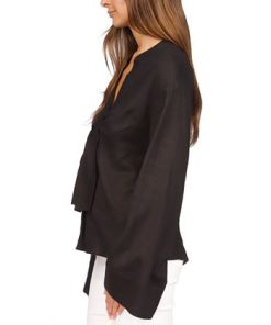 Michael Kors Women's Tied Kimono-Sleeve Blouse -CeCe cloth-shop 23534289 fpx