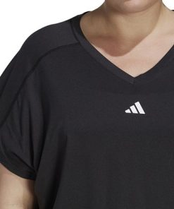 ADIDAS Plus Size Train Essentials V-Neck Short-Sleeve Tee 2 ADIDAS Plus Size Train Essentials V-Neck Short-Sleeve Tee -CeCe cloth-shop 23534776 fpx