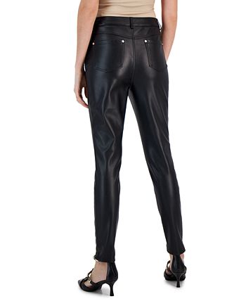 Women's Faux-Leather Skinny Pants, Created For Macy's INC International Concepts Women's Faux-Leather Skinny Pants, Created For Macy's -CeCe cloth-shop