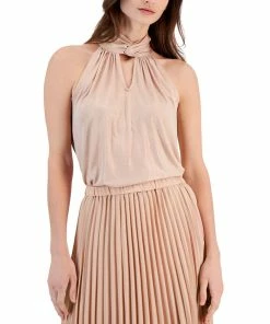 Anne Klein Women's Twist-Neck Keyhole-Cutout Top