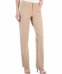 Anne Klein Women's Collection Compression Fly-Front Bootcut Pants