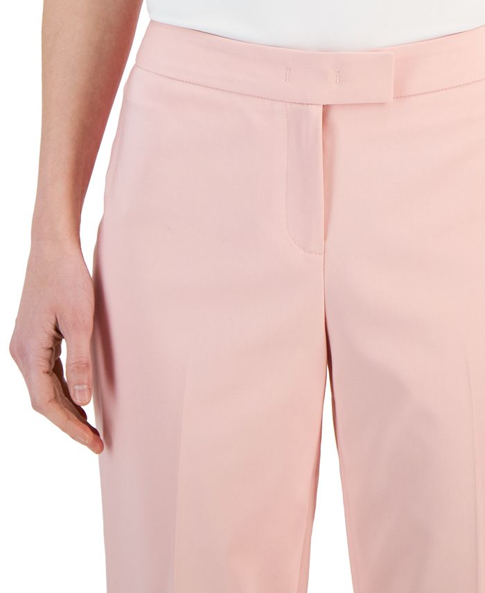 Women's Bowie Double-Weave Straight-Leg Pants Anne Klein Women's Bowie Double-Weave Straight-Leg Pants -CeCe cloth-shop