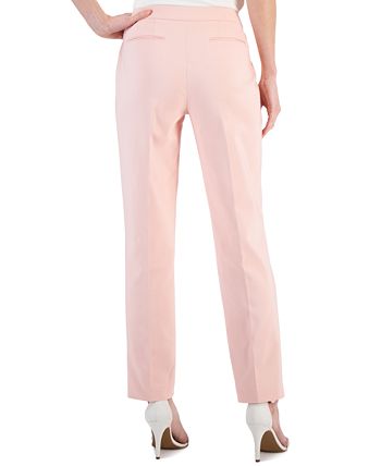 Women's Bowie Double-Weave Straight-Leg Pants Anne Klein Women's Bowie Double-Weave Straight-Leg Pants -CeCe cloth-shop