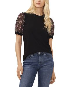 CeCe Puff Sleeve Bouquet Top