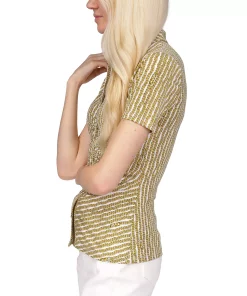 Michael Kors Women's Button Ruched-Front Top -CeCe cloth-shop 23548184 fpx