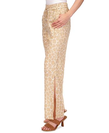Women's Giraffe High-Slit Pants Michael Kors Women's Giraffe High-Slit Pants -CeCe cloth-shop