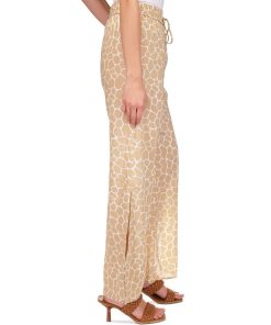 Michael Kors Women's Giraffe High-Slit Pants 3 Michael Kors Women's Giraffe High-Slit Pants -CeCe cloth-shop 23556056 fpx