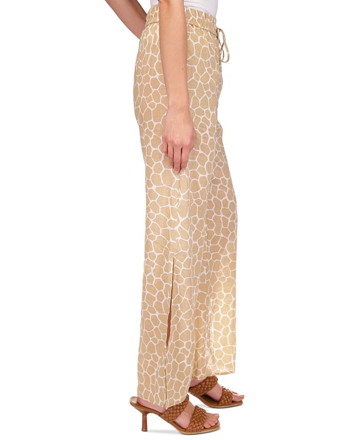Women's Giraffe High-Slit Pants Michael Kors Women's Giraffe High-Slit Pants -CeCe cloth-shop