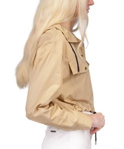 Michael Kors Women's Cotton Cropped Bomber Jacket 3 Michael Kors Women's Cotton Cropped Bomber Jacket -CeCe cloth-shop 23556177 fpx
