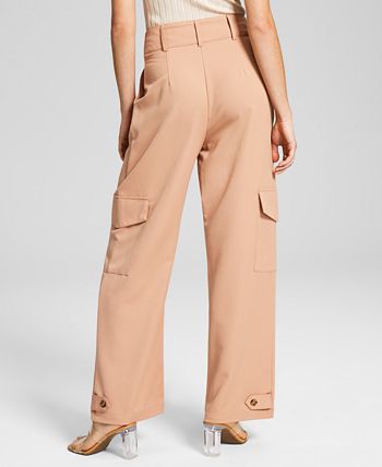 Women's High-Rise Wide-Leg Cargo Pants And Now This Women's High-Rise Wide-Leg Cargo Pants -CeCe cloth-shop