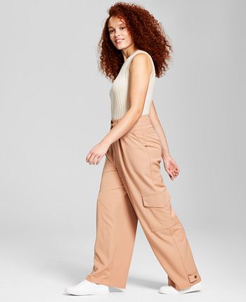 Women's High-Rise Wide-Leg Cargo Pants And Now This Women's High-Rise Wide-Leg Cargo Pants -CeCe cloth-shop