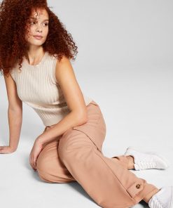 And Now This Women's High-Rise Wide-Leg Cargo Pants 3 And Now This Women's High-Rise Wide-Leg Cargo Pants -CeCe cloth-shop 23595028 fpx