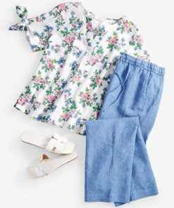 Charter Club Women's Linen Drawstring-Waist Pants, Created For Macy's 5 Charter Club Women's Linen Drawstring-Waist Pants, Created For Macy's -CeCe cloth-shop 23597385 fpx 1