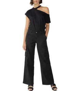 Sanctuary Women's Solid Reissue Straight-Leg Cargo Pants