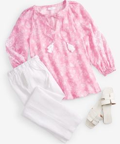 Charter Club Women's Linen Drawstring Pants, Created For Macy's -CeCe cloth-shop 23601495 fpx 1