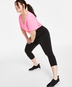 ID Ideology Plus Size Capri Leggings, Created For Macy's -CeCe cloth-shop 23610744 fpx