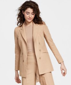 Bar III Women's Faux-Double-Breasted Long-Sleeve Blazer, Created For Macy's