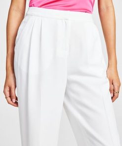 Bar III Women's Textured Straight-Leg Pants, Created For Macy's -CeCe cloth-shop 23612373 fpx