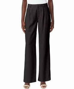 Sam Edelman Women's High-Rise Pleated Wide-Leg Pants