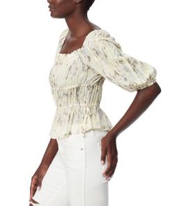 Sam Edelman Women's Square-Neck Puff-Sleeve Blouse -CeCe cloth-shop 23622147 fpx