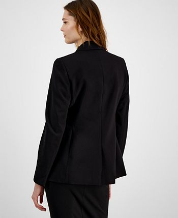 Women's Snap-Button Zip-Pocket Blazer, Created For Macy's Bar III Women's Snap-Button Zip-Pocket Blazer, Created For Macy's -CeCe cloth-shop
