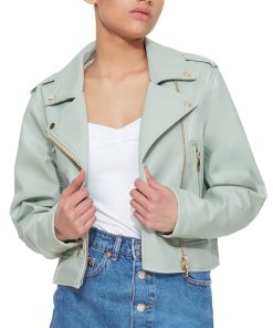 Black Tape Women's Long-Sleeve Quilted Moto Bomber Jacket