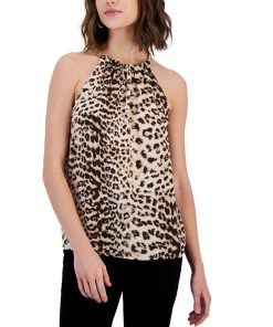 INC International Concepts Women's Chain-Trim Halter Top, Created For Macy's