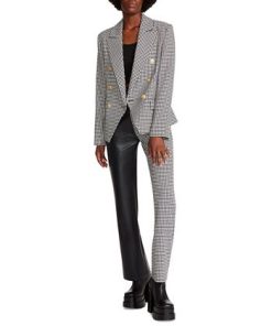 Steve Madden Women's Naomi Double-Breasted Notch-Collar Blazer -CeCe cloth-shop 23643744 fpx