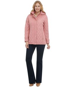 Michael Kors Women's Petite Quilted Hooded Anorak Coat -CeCe cloth-shop 23651546 fpx 1