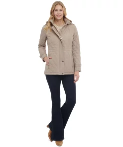 Michael Kors Women's Quilted Hooded Anorak Coat -CeCe cloth-shop 23651547 fpx