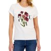INC International Concepts Women's Love Rolled-Cuff Graphic T-Shirt, Created For Macy's