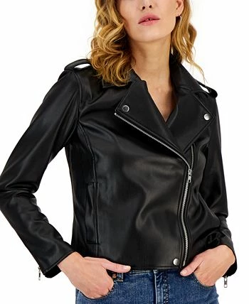 INC International Concepts Women's Faux-Leather Jacket, Created For Macy's - Image 2