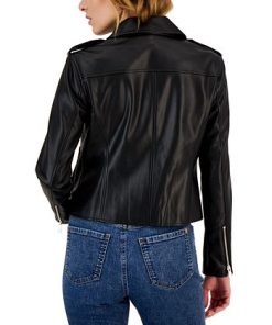 INC International Concepts Women's Faux-Leather Jacket, Created For Macy's -CeCe cloth-shop 23656726 fpx